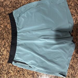 Ten Thousand Teal and Black Athletic Shorts